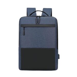 Black and Hortel Mix Laptop Backpack with USB Charging Port | Multifunctional Oxford Cloth Travel Backpack | Business Office Work Bag for Men Women | Durable School Bag Daily Use Backpack