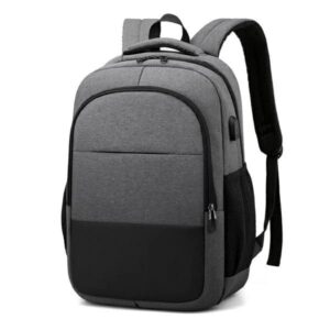 Black Laptop Backpack 24L Lightweight Travel Office College Bag with USB & Type-C Port | Water Resistant Multipurpose Daypack with Multi Compartments for Men Women 15.6 Inch Computer & School Use