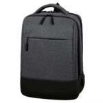Black and Grey Laptop Backpack with USB Charging Port | Anti Theft Number Lock Travel Bag | Waterproof College Office School Backpack 25L Large Capacity for Men Women Boys Girls.