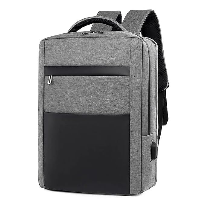 Heavy Duty Black Laptop Backpack for Travel Office College School | Waterproof Durable Bag with 25L Capacity | Stylish Unisex Backpack for Men and Women | Comfortable Multi-Utility Daily Use Bag